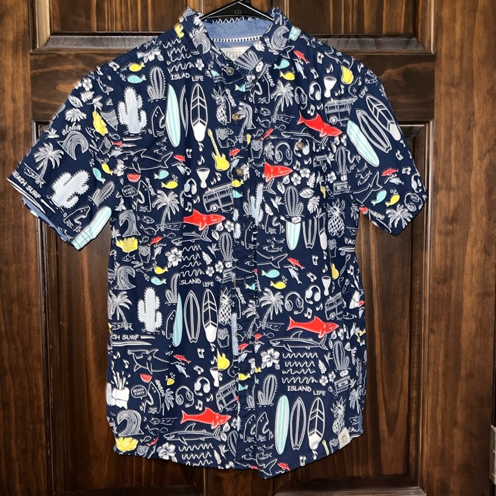 Free Planet button down sz large 14/16